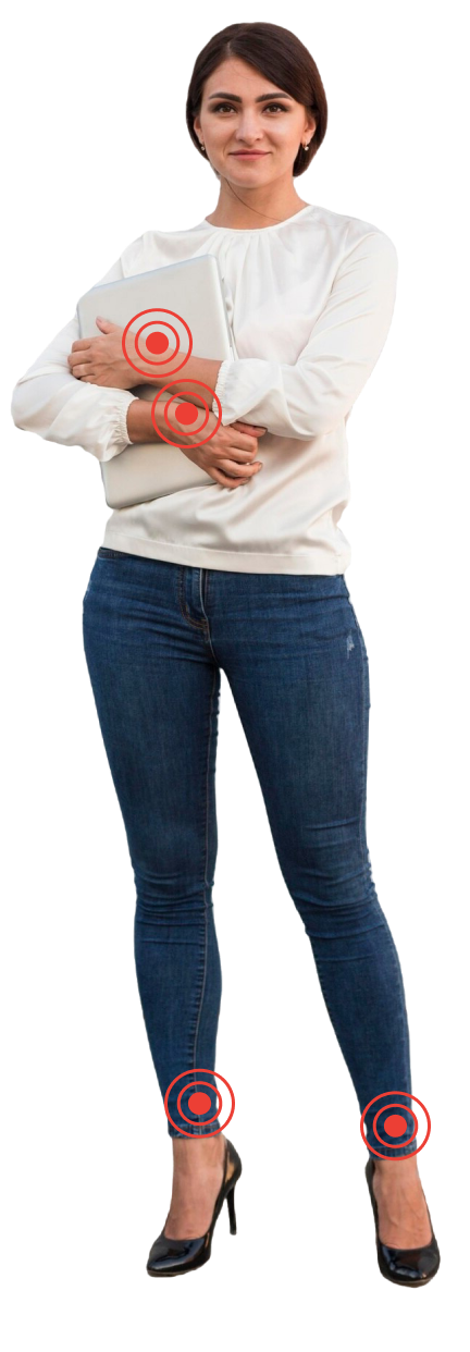 Demonstration of exercises for wrists, hands, ankles and feet