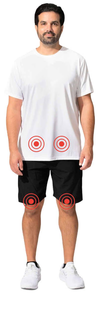 Visual guide for hips, core, pelvic and knee exercises